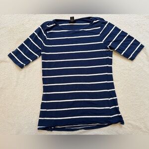 Navy and White Striped Top Rue 21 Women's XL